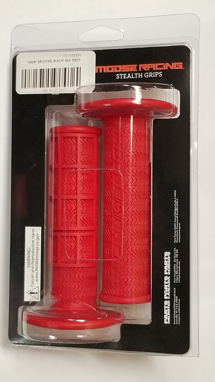 Moose Racing MX Stealth Grips Red B01-MXR 7/8"