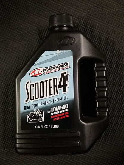 Maxima Racing OIls Scooter 4T SAE 10W-40 - 1 US quart - 11901