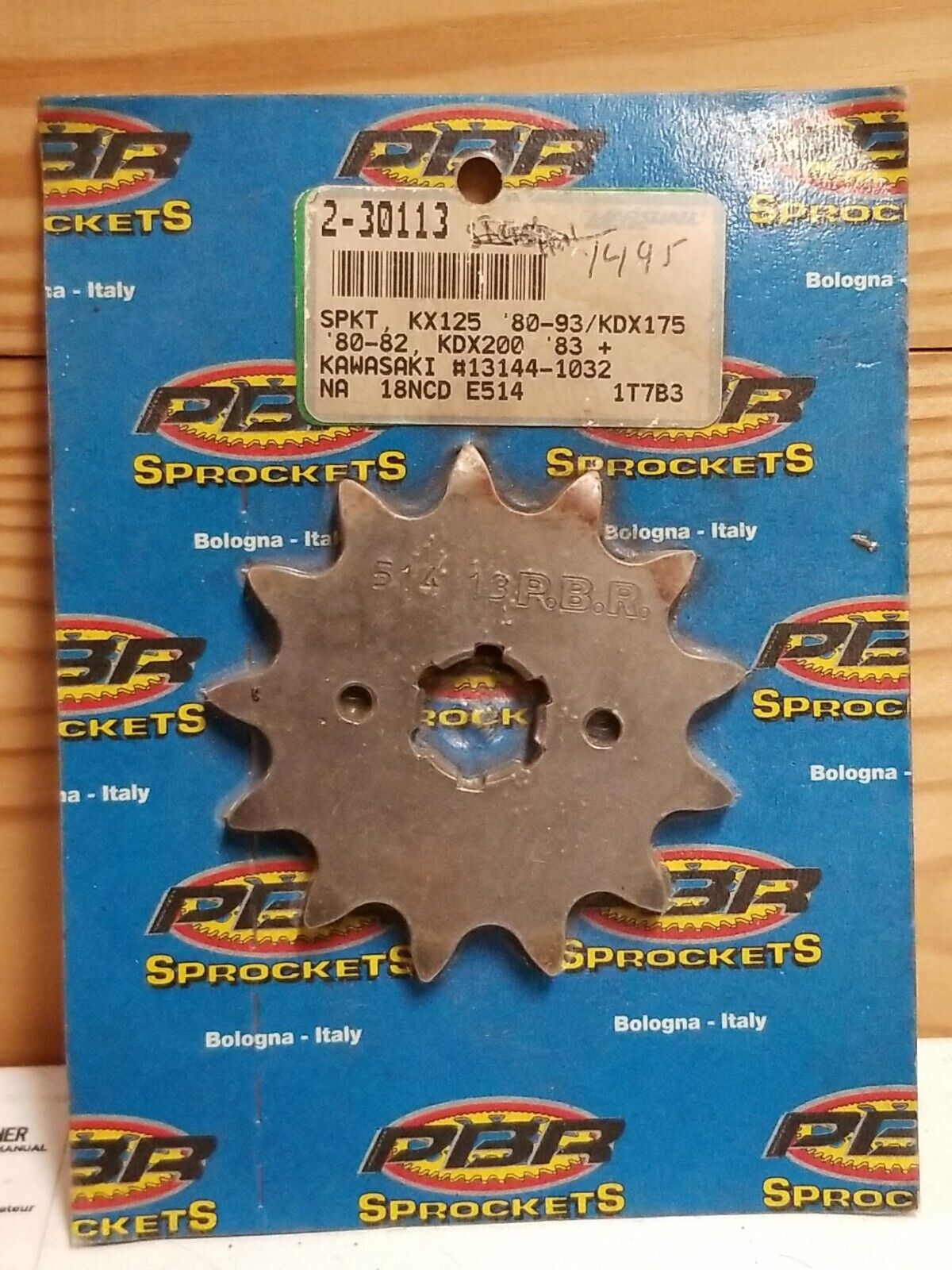 PBR Front Sprocket 13T 2-30113 Replaces 13144-1032 Kawasaki KX125 KDX200 KDX175