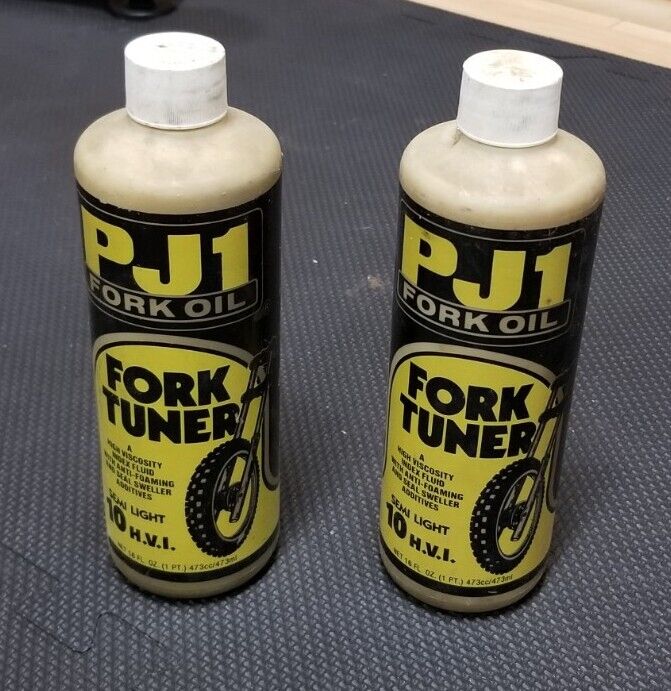 Vintage PJ1 Fork Oil Fork Tuner Semi Light 10 H.V.I. 16 Oz. Set of 2