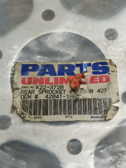 Parts Unlimited 42041-165 Steel Rear Sprocket 42T Yamaha Kawasaki