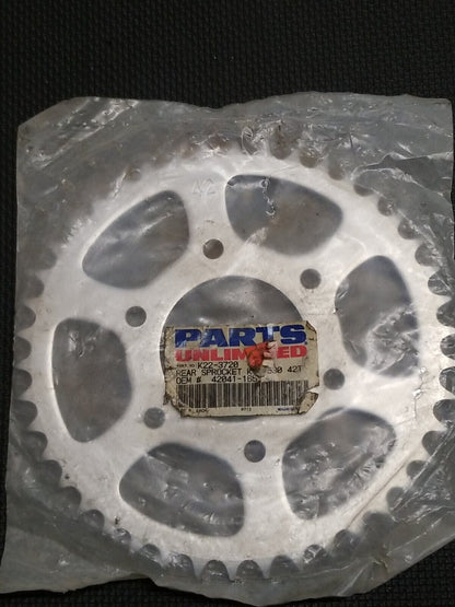 Parts Unlimited 42041-165 Steel Rear Sprocket 42T Yamaha Kawasaki