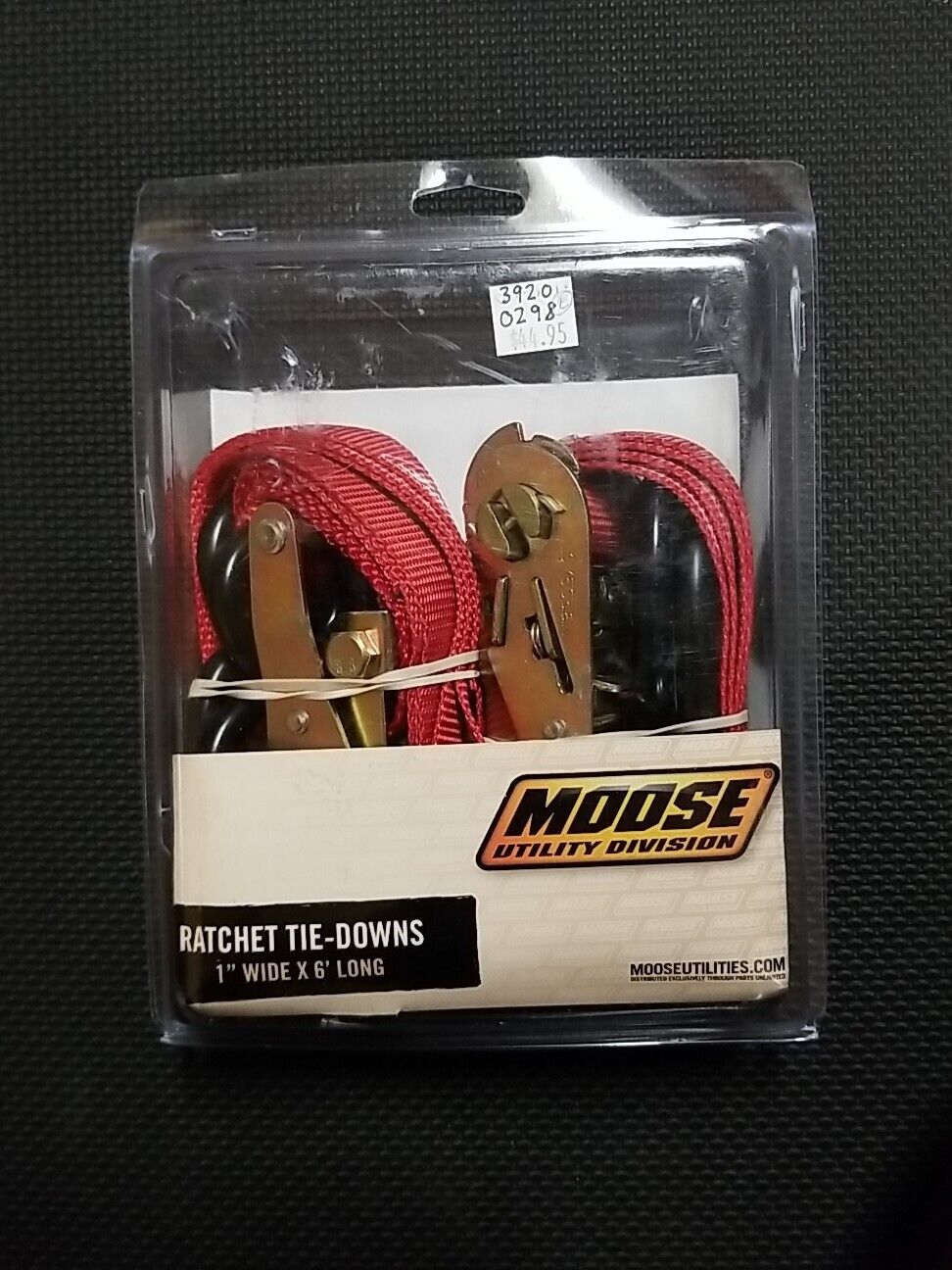 Moose Utility Division Ratchet Tie-Down -6' x  1" - Red | 3920-0298