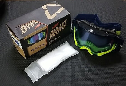 Leatt Bullet Proof Velocity 6.5 Iriz Goggles Citrus Blue Motocross MX Offroad