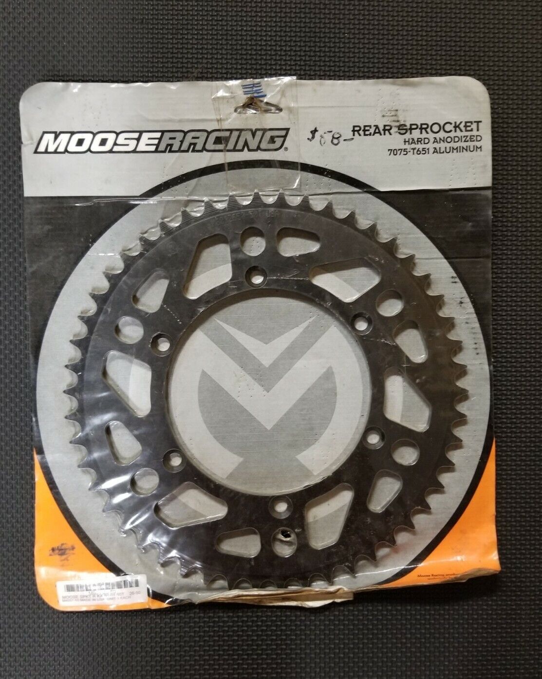 NOS Moose Black 50 Tooth Rear Sprocket M601-26-50 Kawasaki KX250F KX450F (B#5)