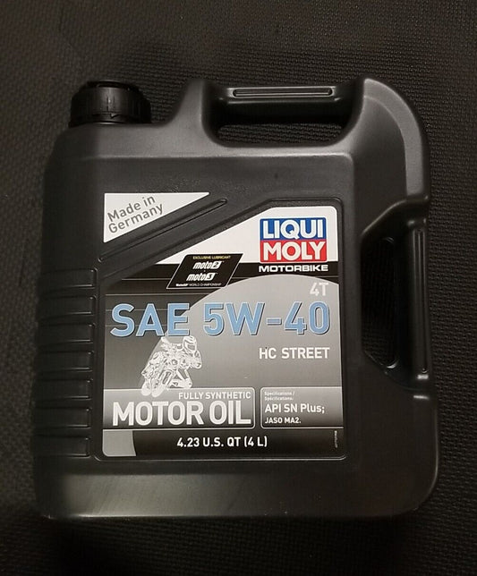 LIQUIMOLY 4T HC Street Motorbike Fully Synthetic Motor Oil 4L 5W40 P/N 20414