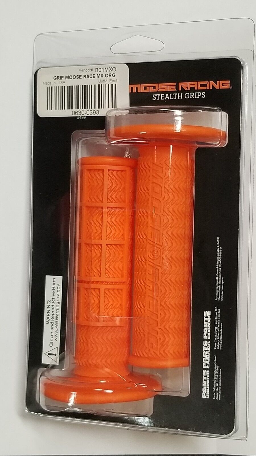 Moose Racing MX Stealth Grips Orange B01-MXO 7/8"