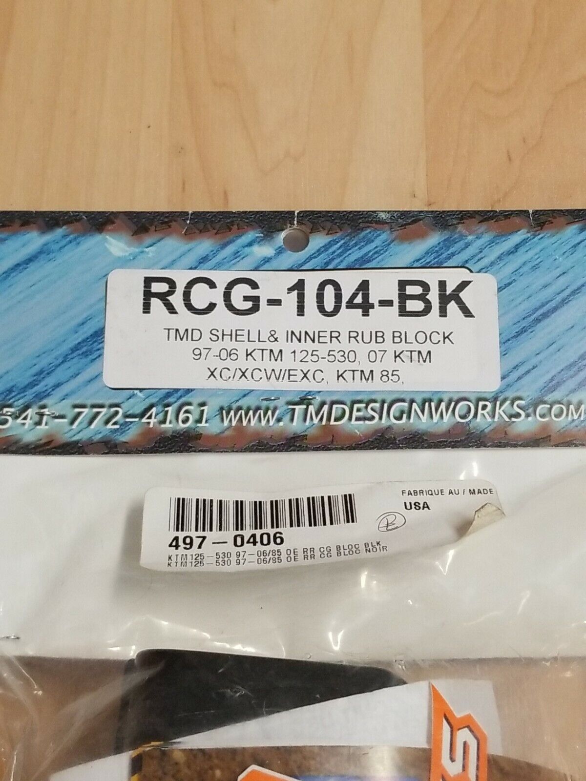 TM Designworks RCG-104-BK Replacement Rear Chain Guide Shell Plastic Rub Block