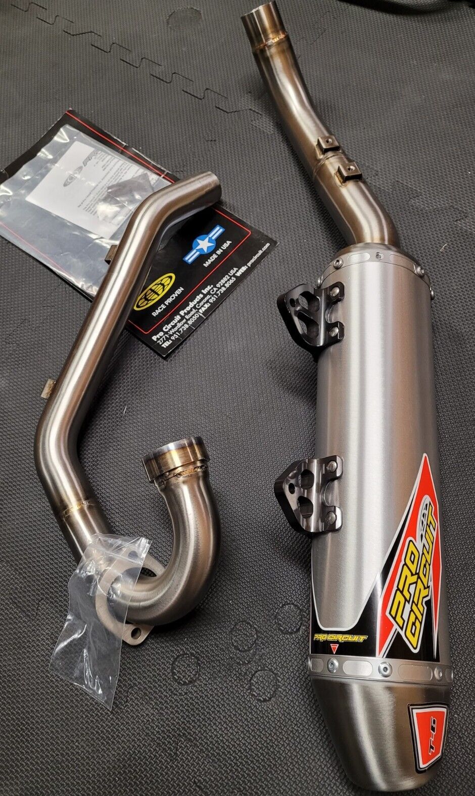 Pro Circuit T-6 Stainless Single Exhaust System Yamaha Raptor 700R 5631570G