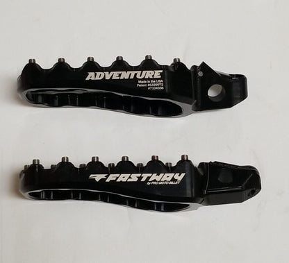 Fastway Adventure Motorcycle Black Foot Pegs 22-ADV-106 KTM HUSQVARNA 250 450SXF