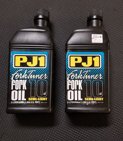 PJ1 Fork Tuner Fork Oil 10wt Semi-light .5 Liter 2-10W Qty. 2