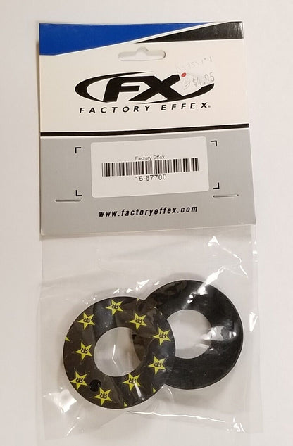 Factory Effex 16-67700 Moto Grip Donuts Rockstar Stars Black Yellow