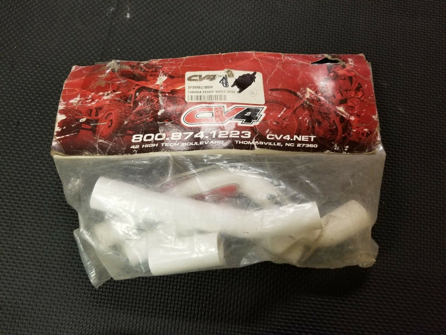 NOS CV4 Yamaha YZ250F 2010 - 2013 Radiator Hose Kit White SFSMBC180W (9E)