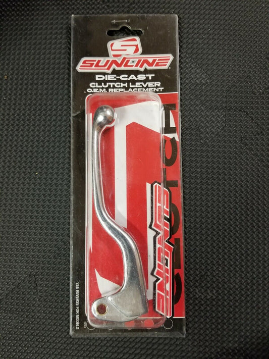 SUNLINE DIE-CAST CLUTCH LEVER 02-01-012 KX60 KX 80 KX125 KDX250 RM100 RMZ450 NOS