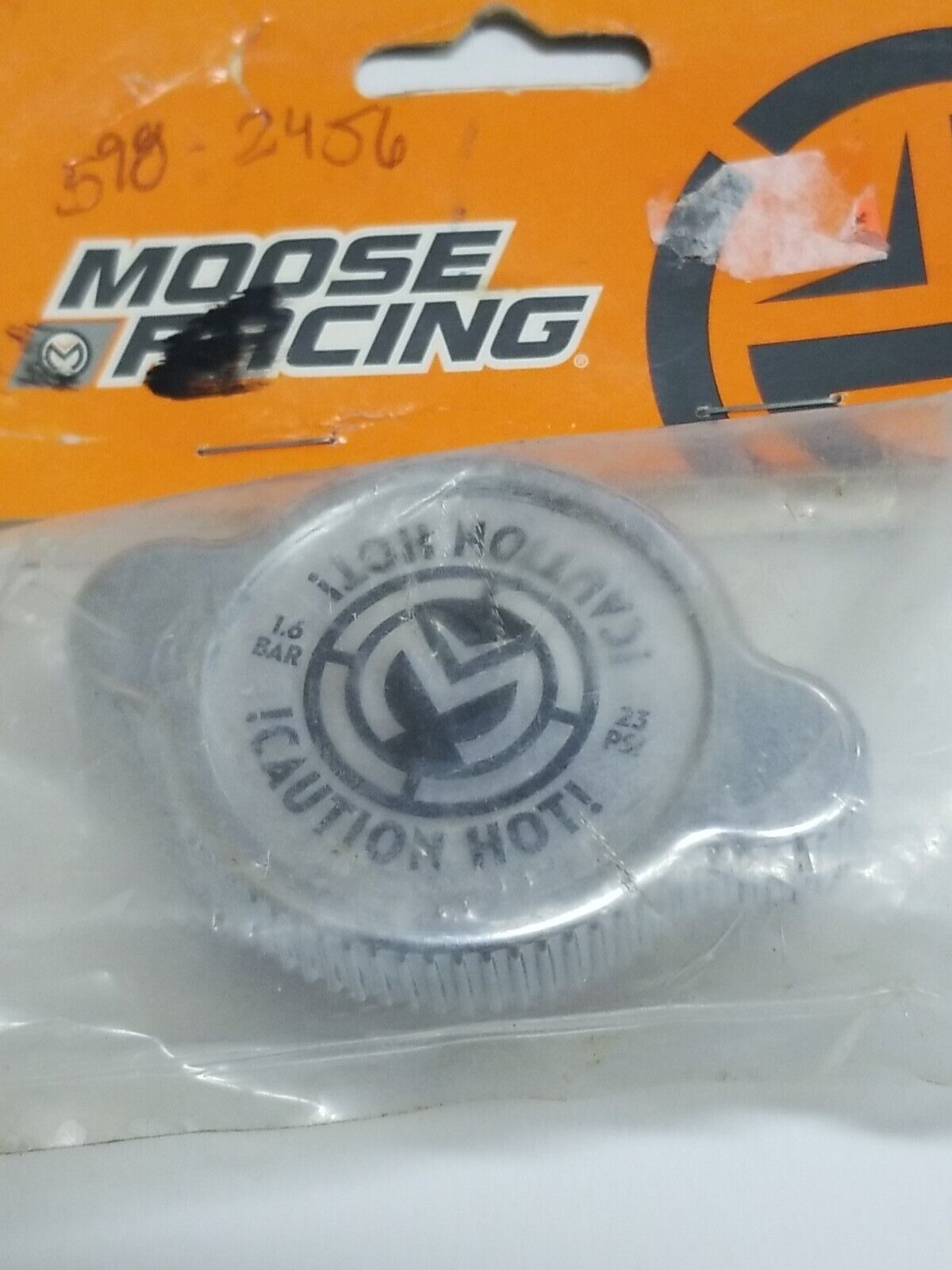 Moose Racing Chrome Radiator Cap Silver 1.6 Bar Universal (7HB)