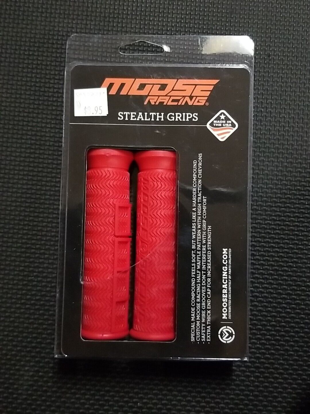 Moose Racing ATV Stealth Grips Red B01-MAR 7/8"