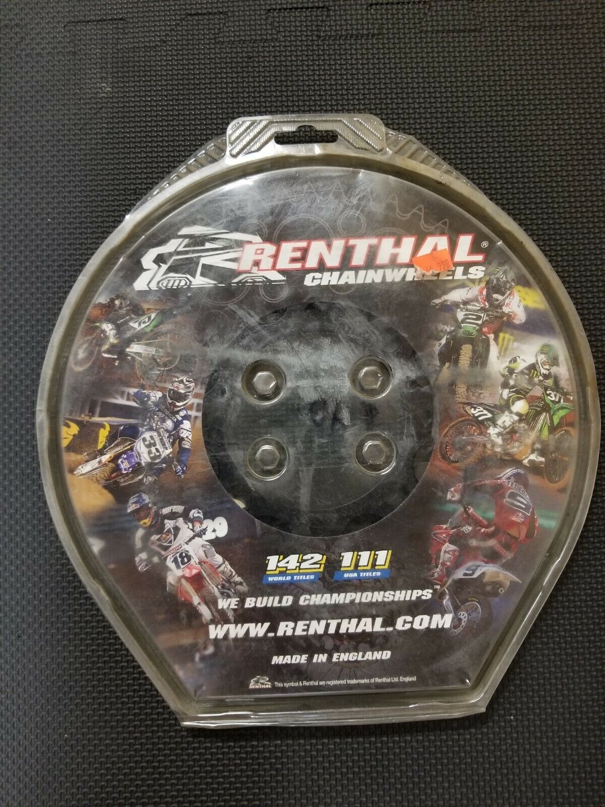 Renthal 49T Ultralight Aluminum Rear Sprocket Black 121U-428-49GPBK NOS B#5