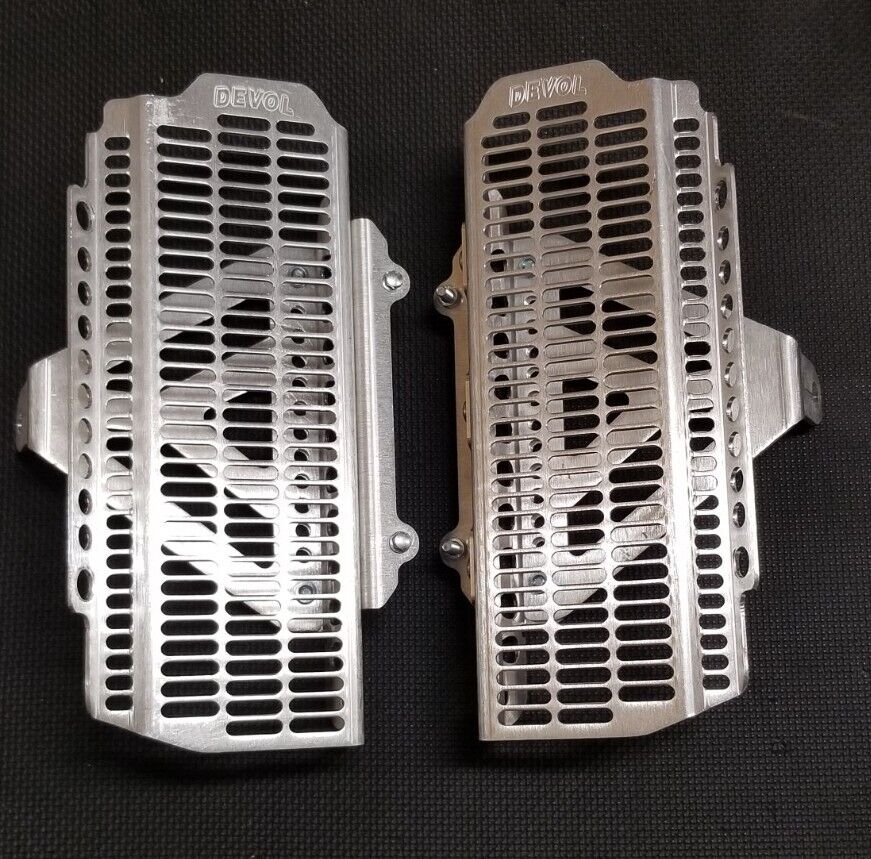 Devol Aluminum Radiator Guards for Husqvarna TX300 2017-2018 KTM 0101-3402