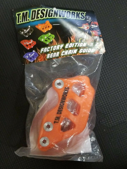 TM Design Works Factory Edition 2 Rear Chain Guide Orange RCG-KT85-OR