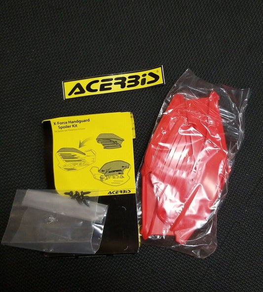 Acerbis X-Force Handguard Spoilers Red Open Package (7HB)