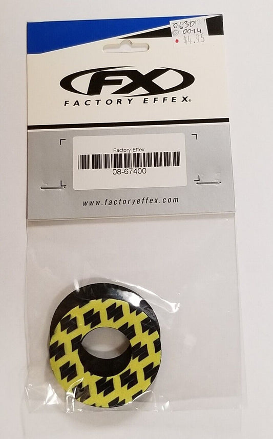 Factory Effex 08-67400 Moto Grip Donuts Suzuki Yellow Black